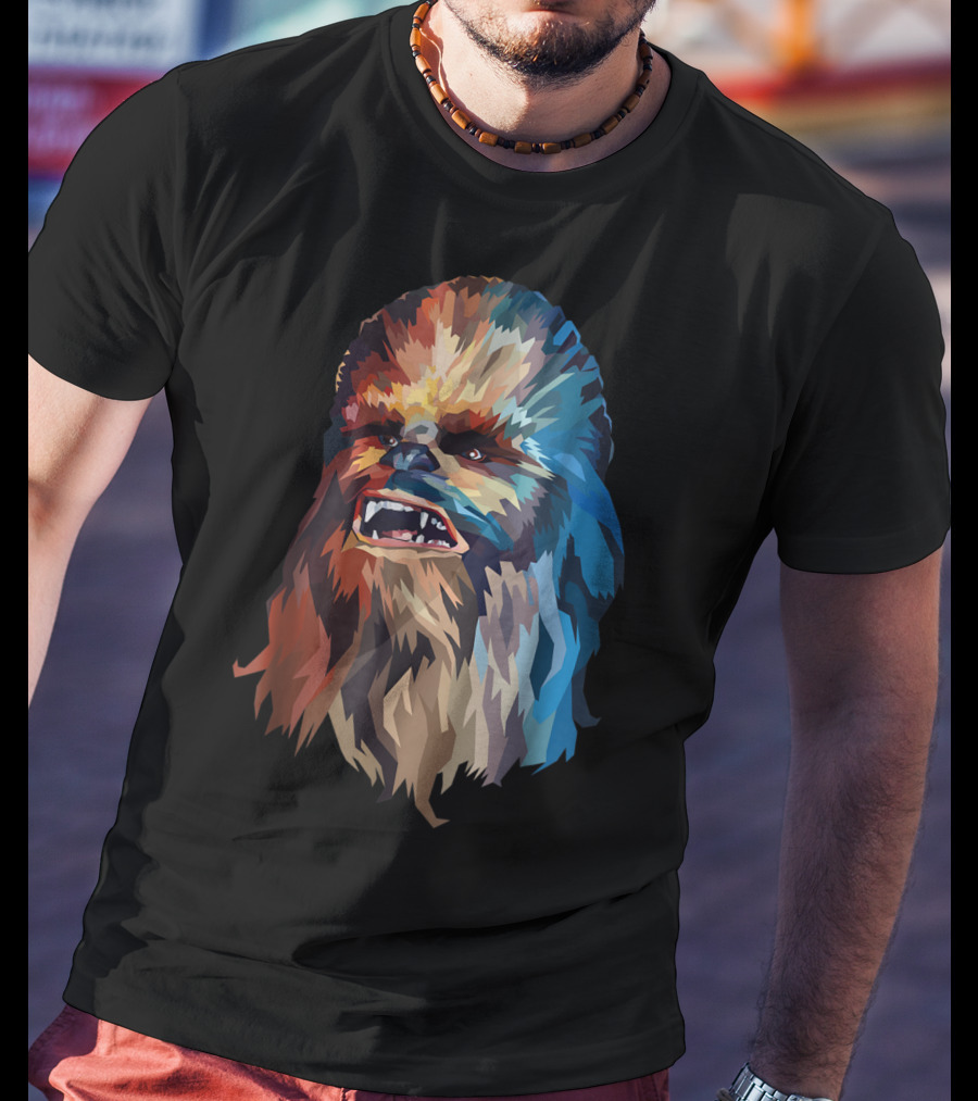 Chewbacca Multicolor Geometric T-Shirt