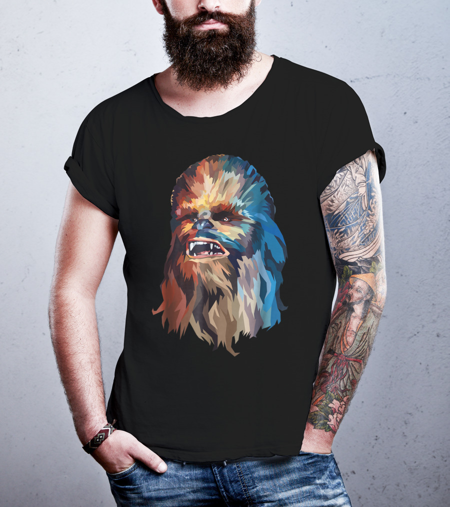 Chewbacca Multicolor Geometric T-Shirt