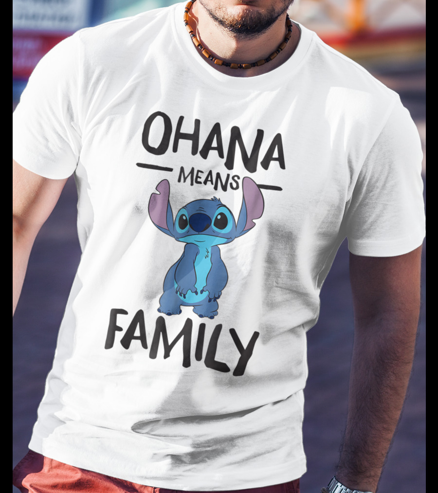 Ohana Means Family Stitch Character T-Shirt