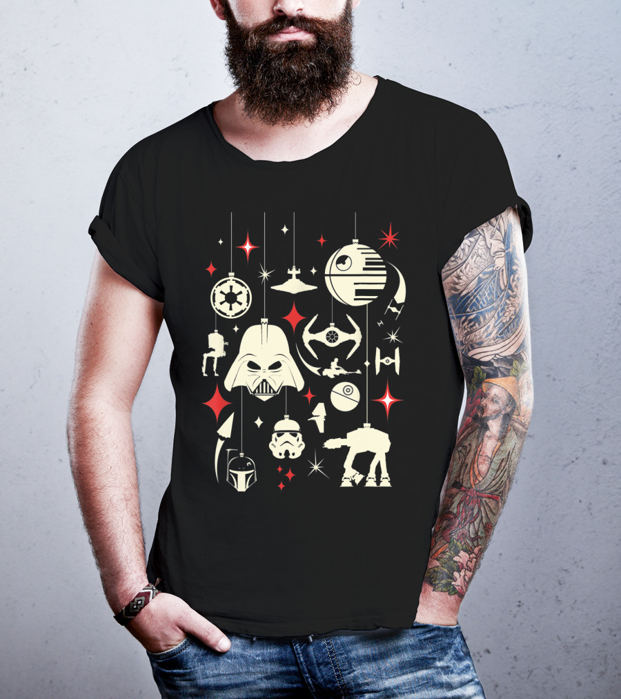 Star Wars Galactic Holiday Ornaments Collection T-Shirt