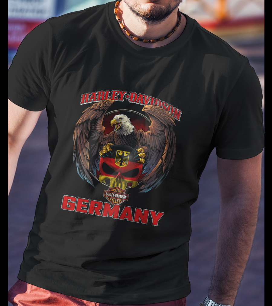 Harley Davidson Germany Eagle Motor Cycles T-Shirt