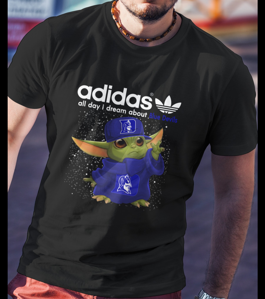 All Day I Dream About Blue Devils Yoda T-Shirt