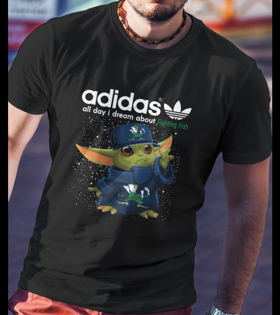 All Day I Dream About Yoda Fighting Irish T-Shirt