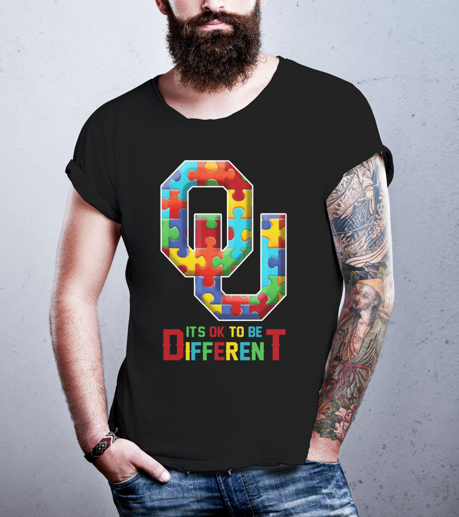 OU It's OK To Be Different Puzzle T-Shirt