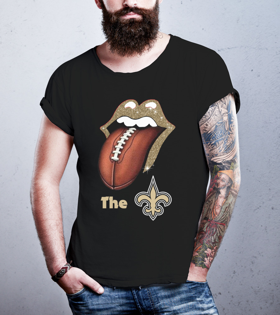 The Smile Saints Football Iconic Logo Fleur-de-Lis T-Shirt