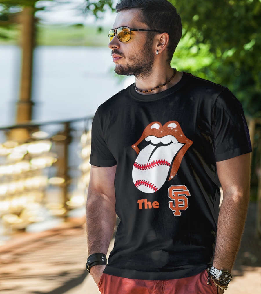 The SF Giants Baseball Tongue T-Shirt