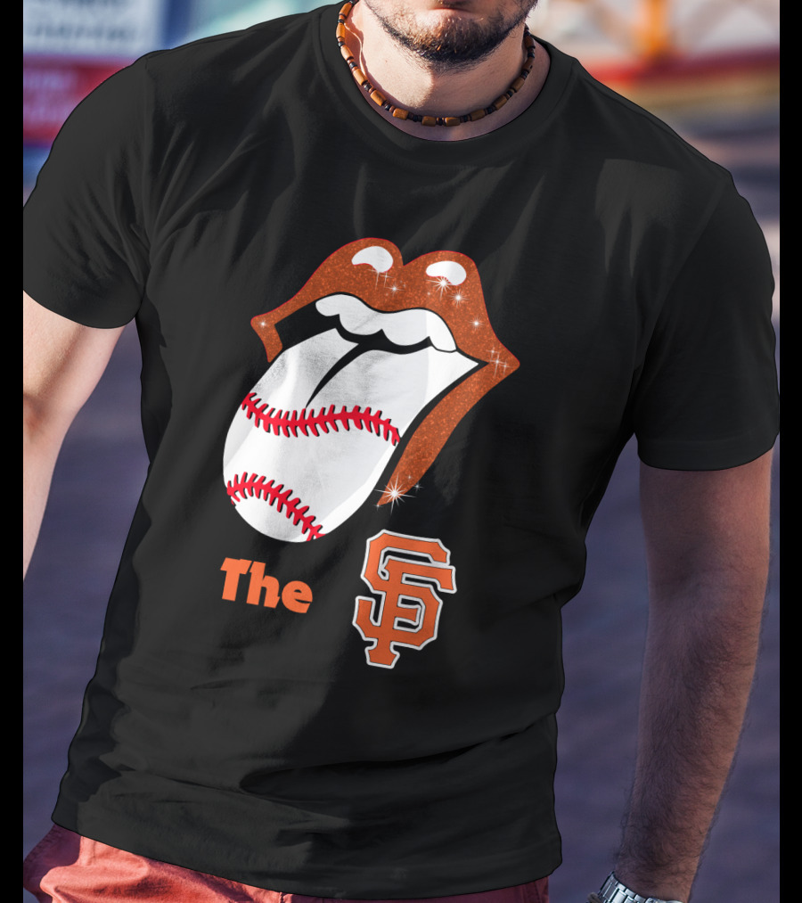 The SF Giants Baseball Tongue T-Shirt
