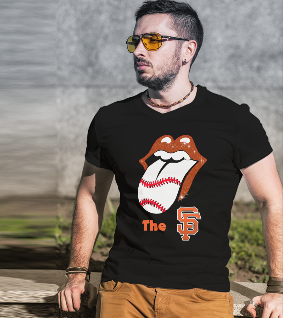 The SF Giants Baseball Tongue T-Shirt