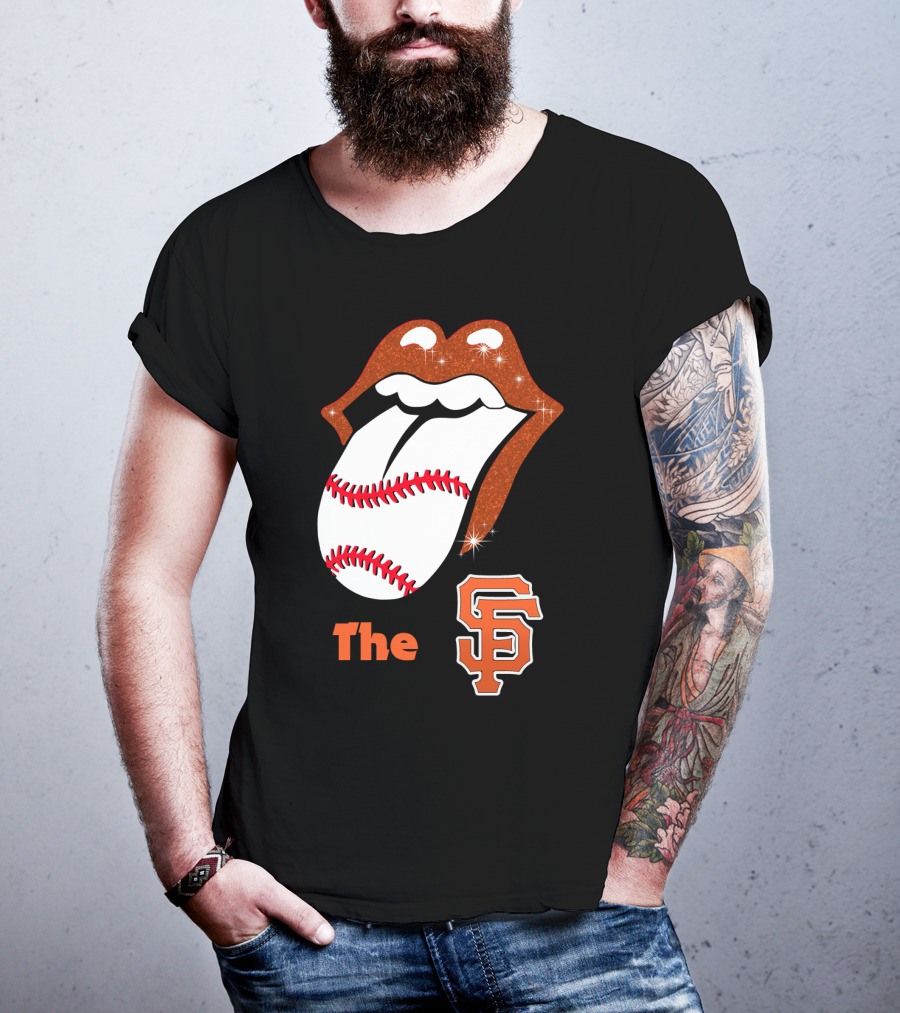 The SF Giants Baseball Tongue T-Shirt