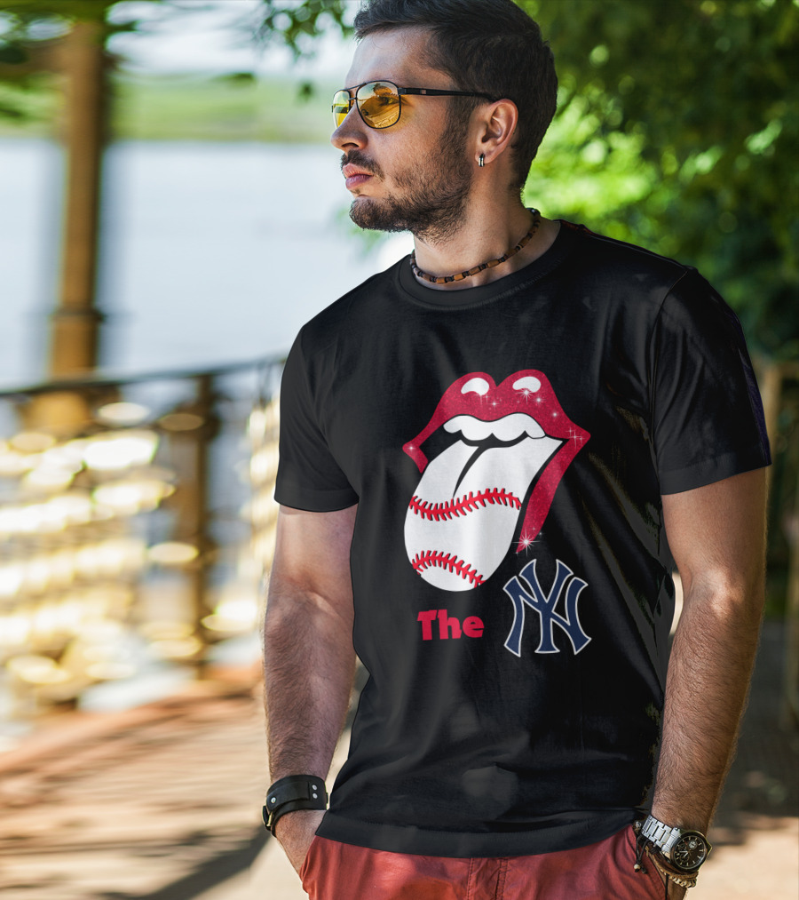 The Yankees Baseball Rolling Tongue T-Shirt