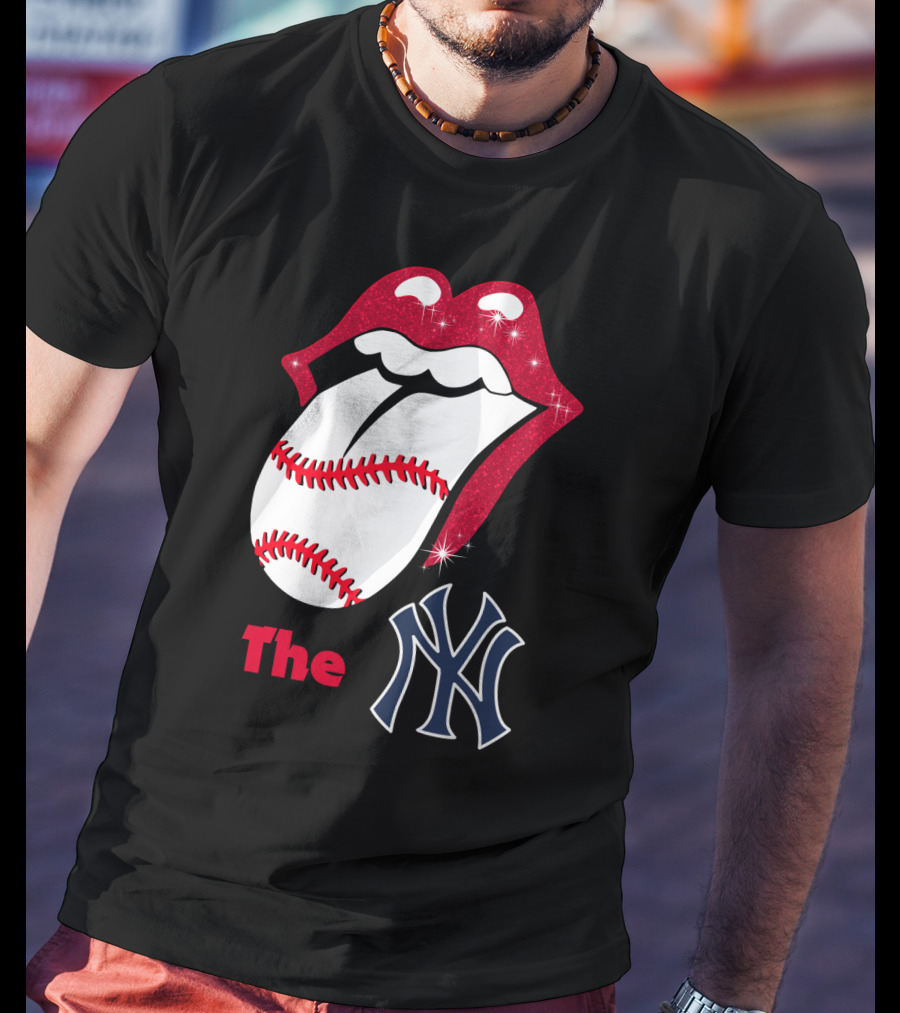 The Yankees Baseball Rolling Tongue T-Shirt