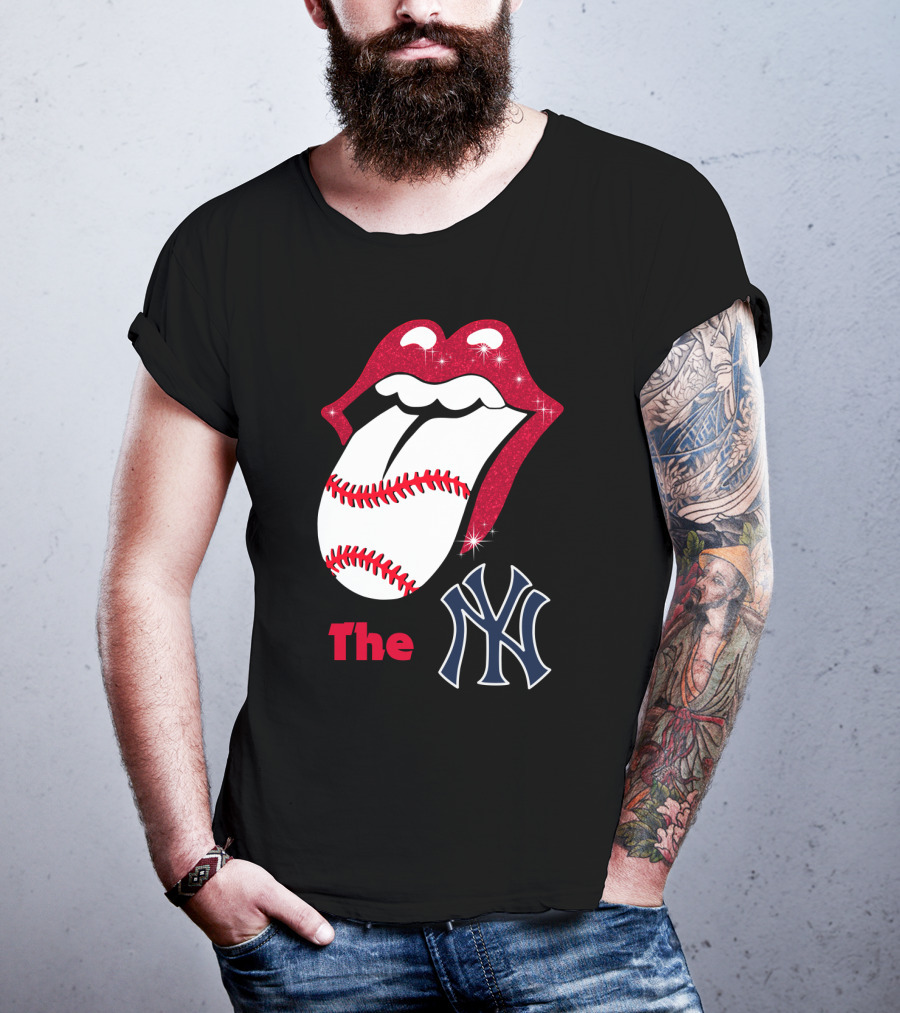 The Yankees Baseball Rolling Tongue T-Shirt