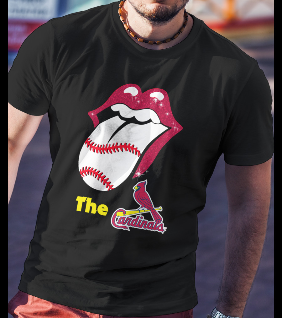 The Cardinals Baseball Tongue Lips T-Shirt