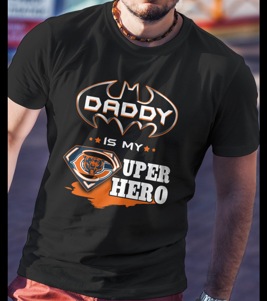 Daddy Is My Super Hero Bears Logo Batman T-Shirt