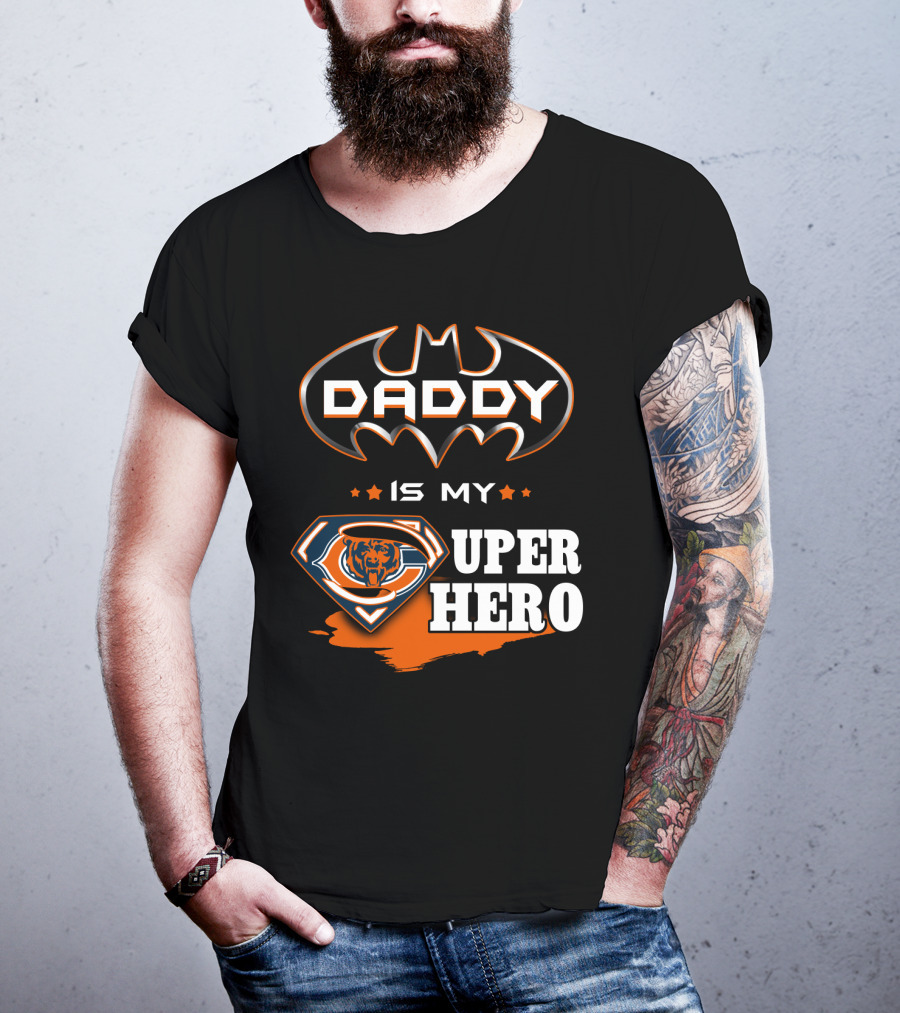Daddy Is My Super Hero Bears Logo Batman T-Shirt