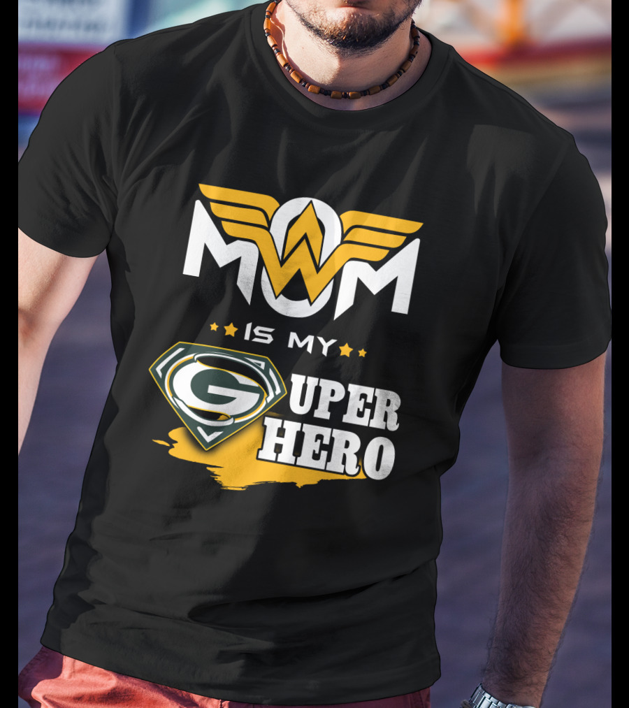 Mom Is My Packers Super Hero T-Shirt