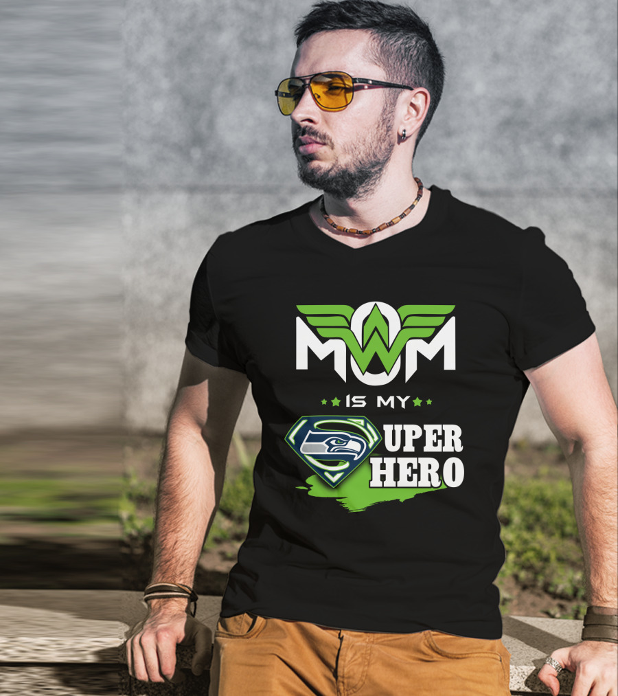Seahawks Mom Is My Super Hero T-Shirt