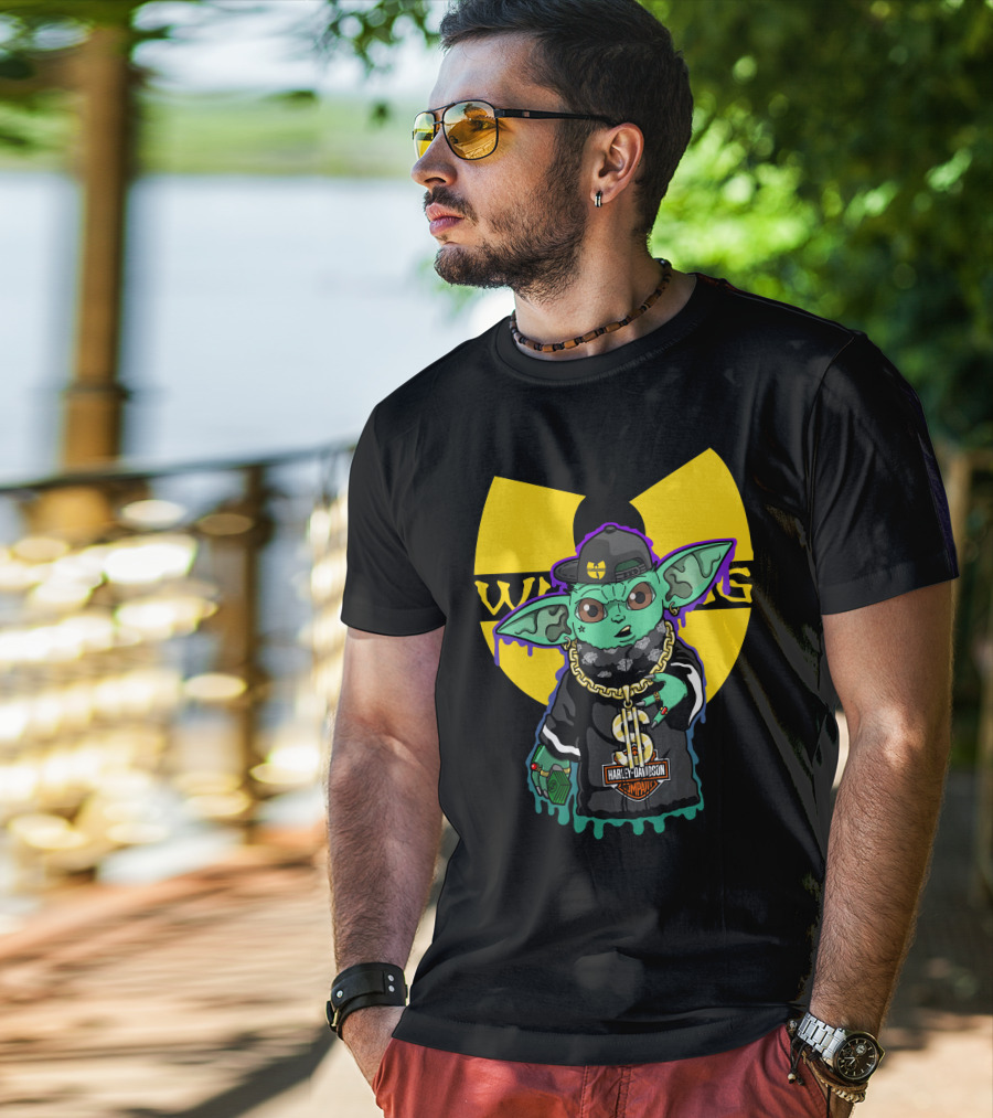 Wu-Tang Clan Harley Davidson Yoda Mashup T-Shirt