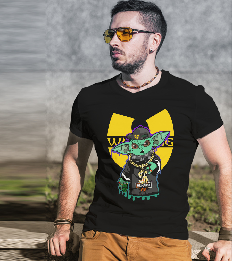 Wu-Tang Clan Harley Davidson Yoda Mashup T-Shirt