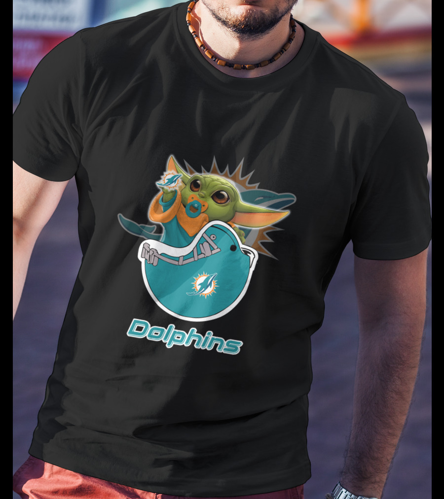 Dolphins Yodast Md 009 Miami Football Iconic Crossover T-Shirt