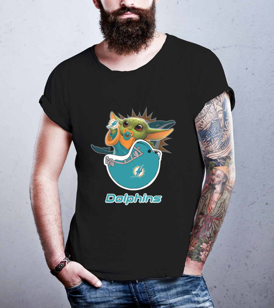 Dolphins Yodast Md 009 Miami Football Iconic Crossover T-Shirt