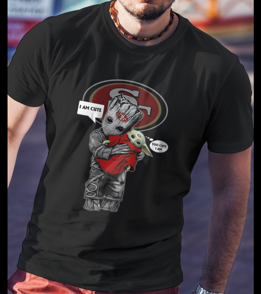 SF49ERS NFL I Am Cute Too Cute I Am YodaST 010 T-Shirt