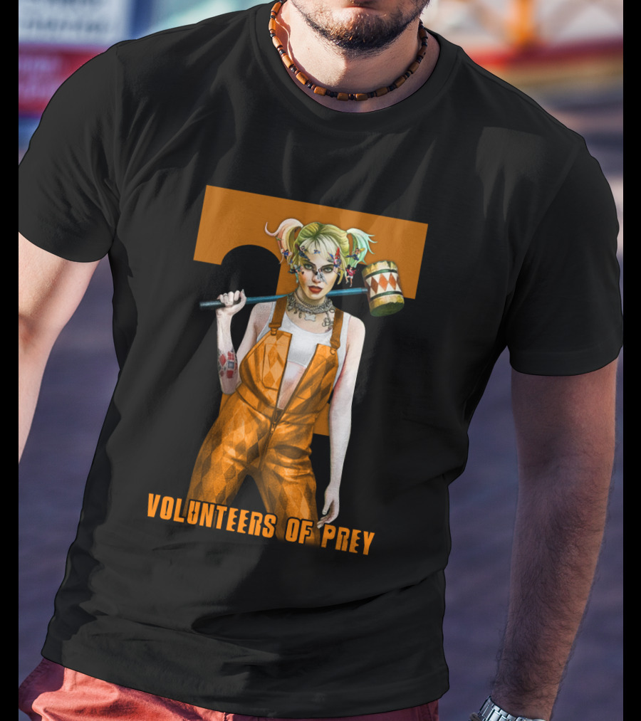Volunteers Of Prey Tennessee Iconic Figure With Hammer T-Shirt