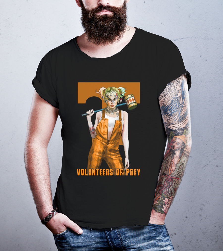 Volunteers Of Prey Tennessee Iconic Figure With Hammer T-Shirt