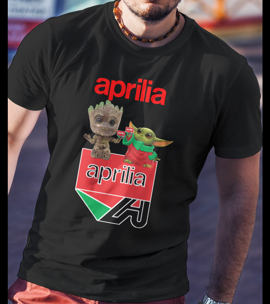 Aprilia Dh 21 Groot Baby Yoda Collaboration T-Shirt