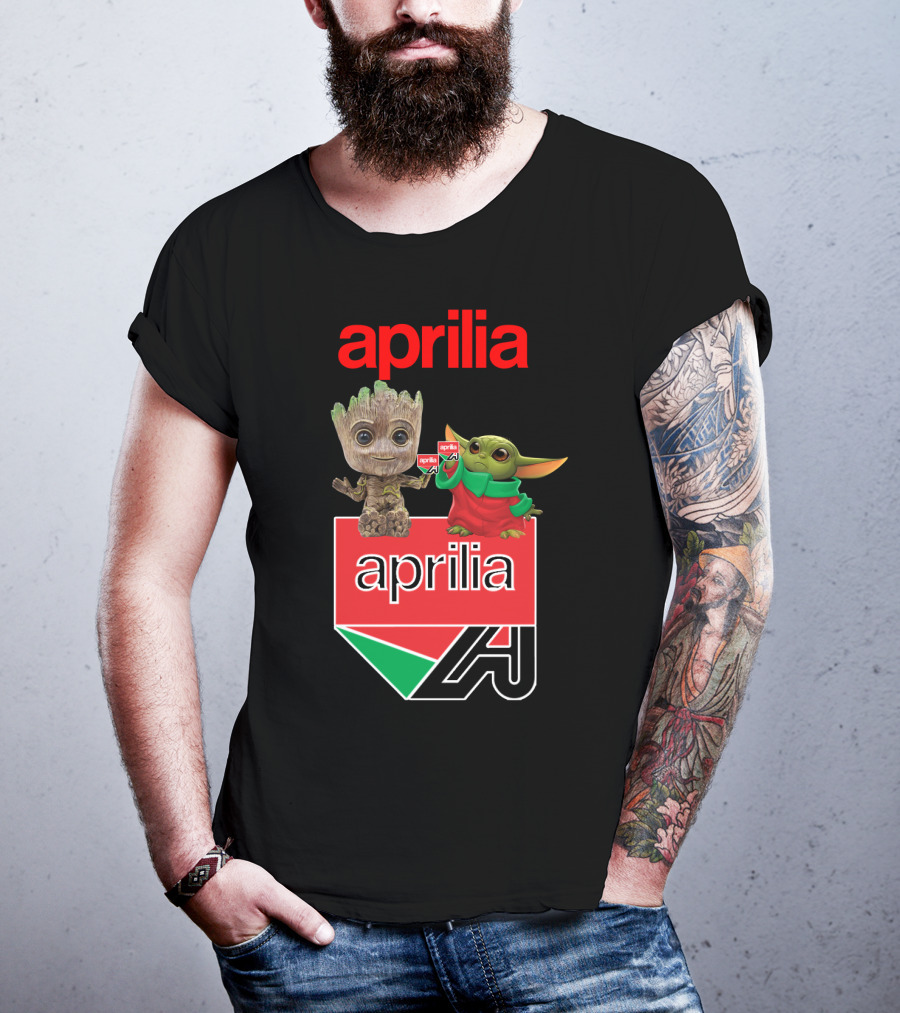 Aprilia Dh 21 Groot Baby Yoda Collaboration T-Shirt