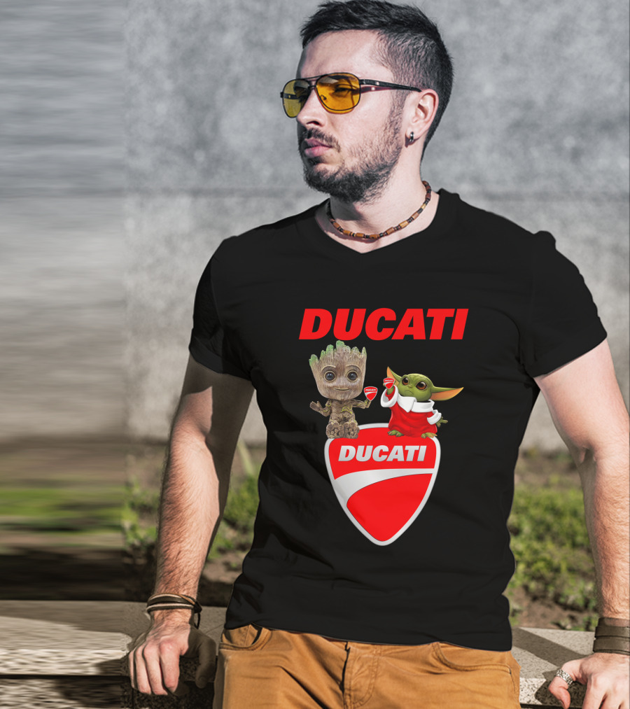 Ducati Groot Yoda Guardians Star Wars Collaboration T-Shirt