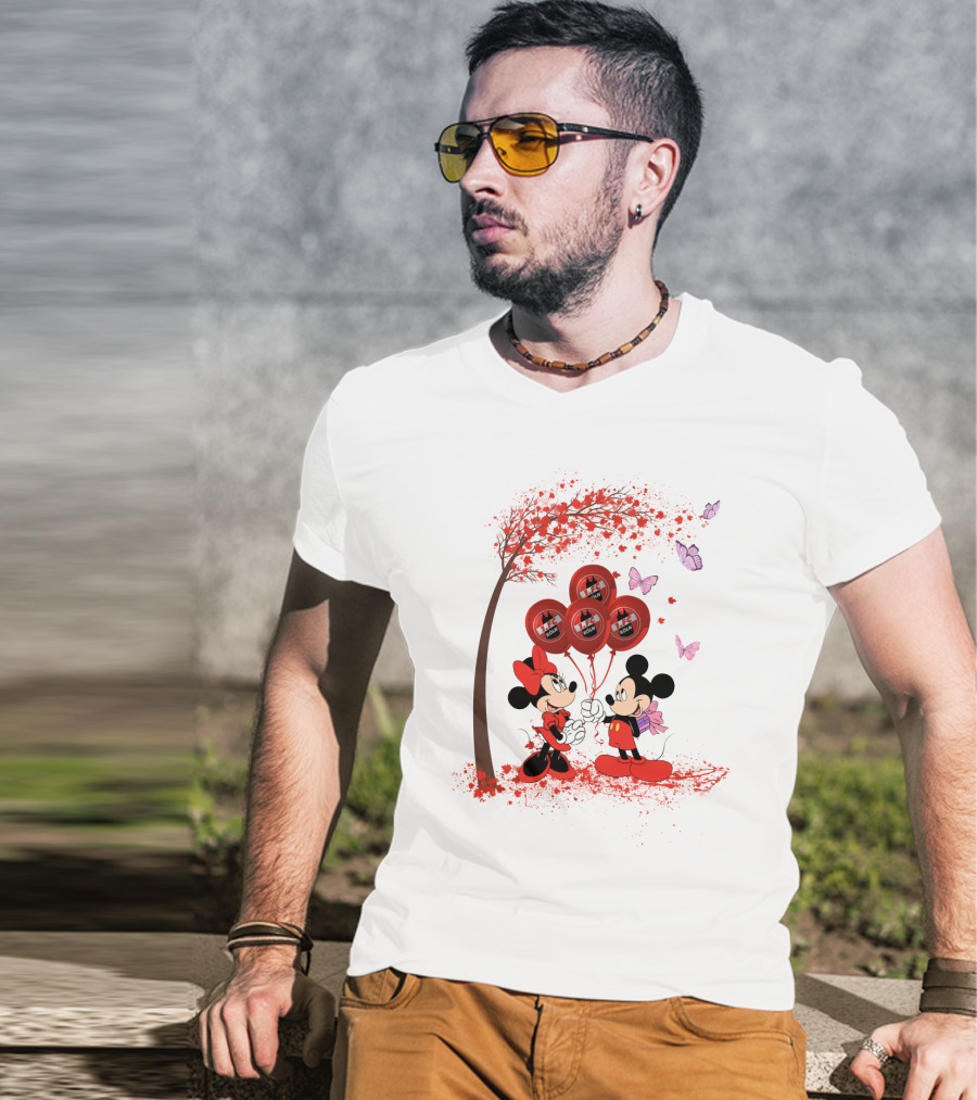 DH 29 Bundesliga 1 FC Köln Minnie Mickey Mouse Balloons T-Shirt