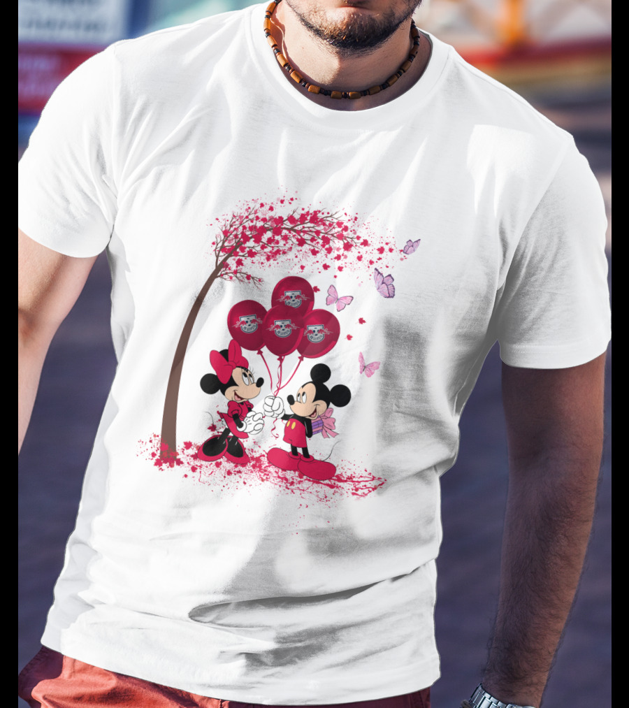 DH 29 Bundesliga RB Leipzig Minnie And Mickey Balloons T-Shirt