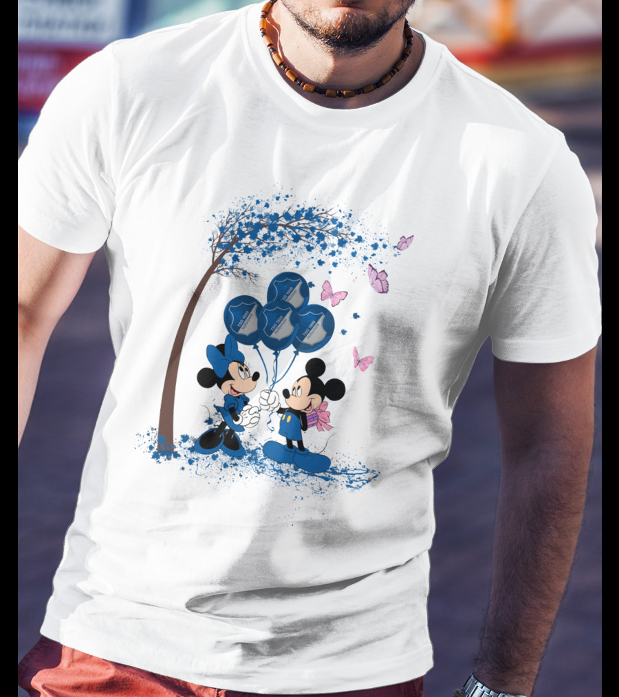DH 29 Bundesliga TSG 1899 Hoffenheim Mickey And Minnie Balloons T-Shirt
