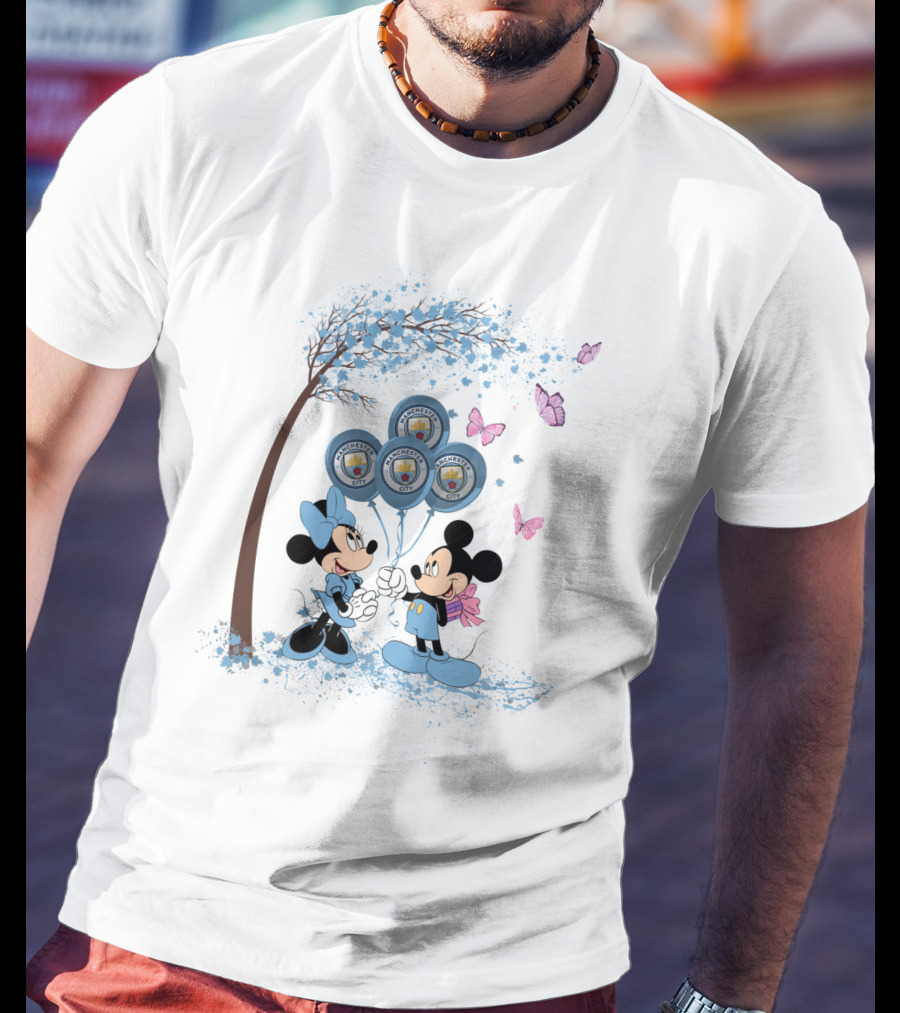 DH 29 Premier League Manchester City Disney Balloons T-Shirt