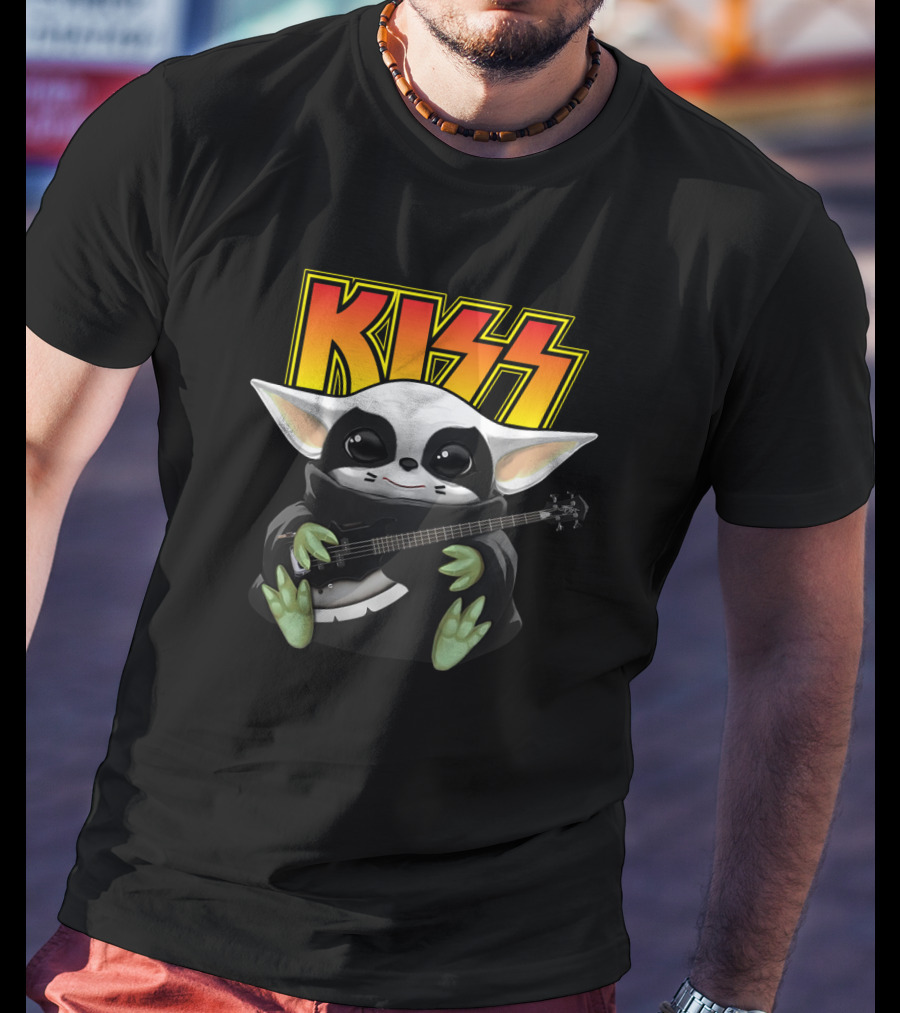 KISS Eric Singer Baby Alien With Guitar T-Shirt