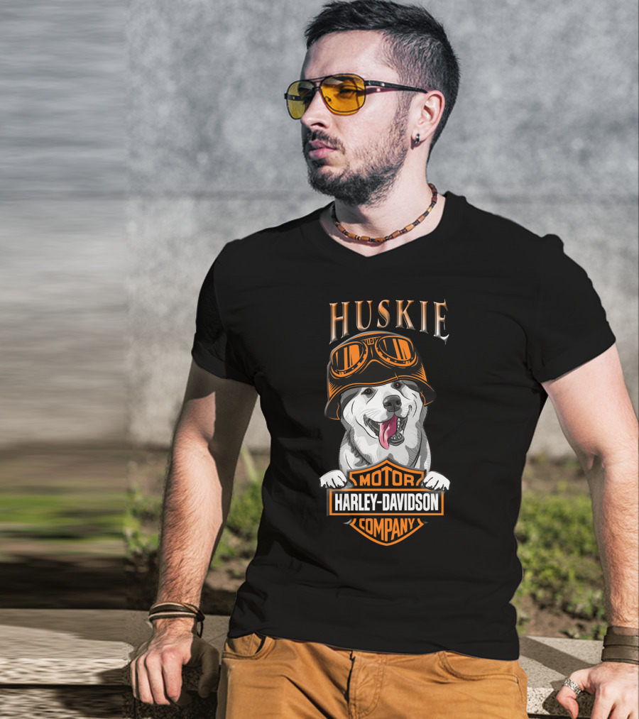 Huskie Harley Davidson Motorcycle Company T-Shirt