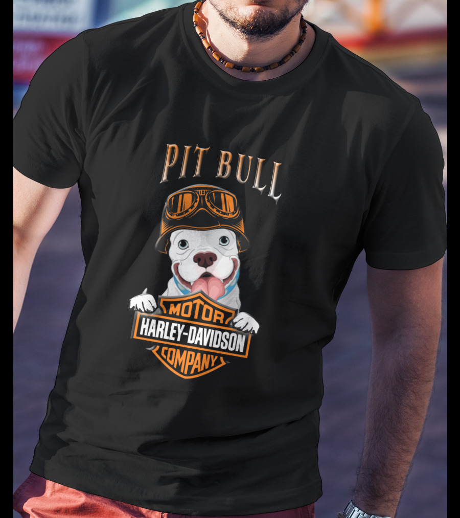 Pit Bull Harley Davidson Motor Company T-Shirt