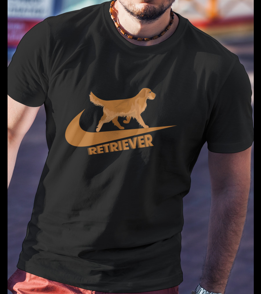 Golden Retriever Retriever Nike Swoosh T-Shirt
