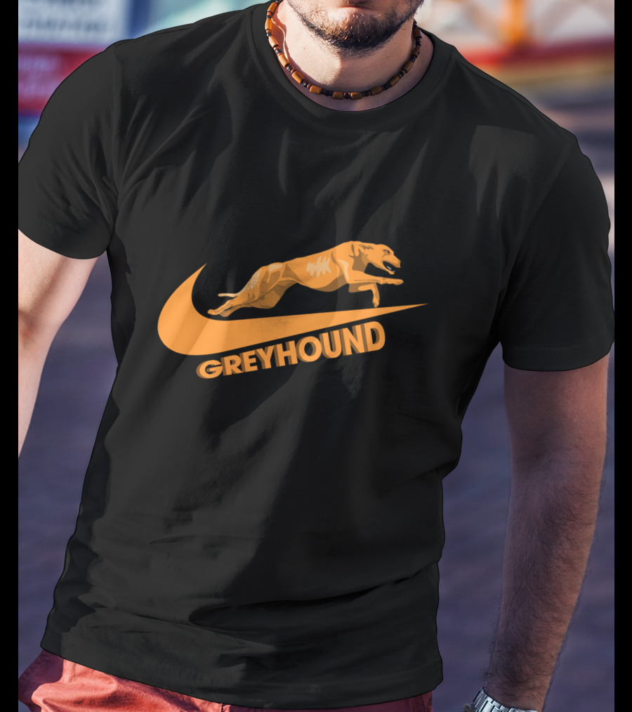 Greyhound Nike Jumping Dog T-Shirt