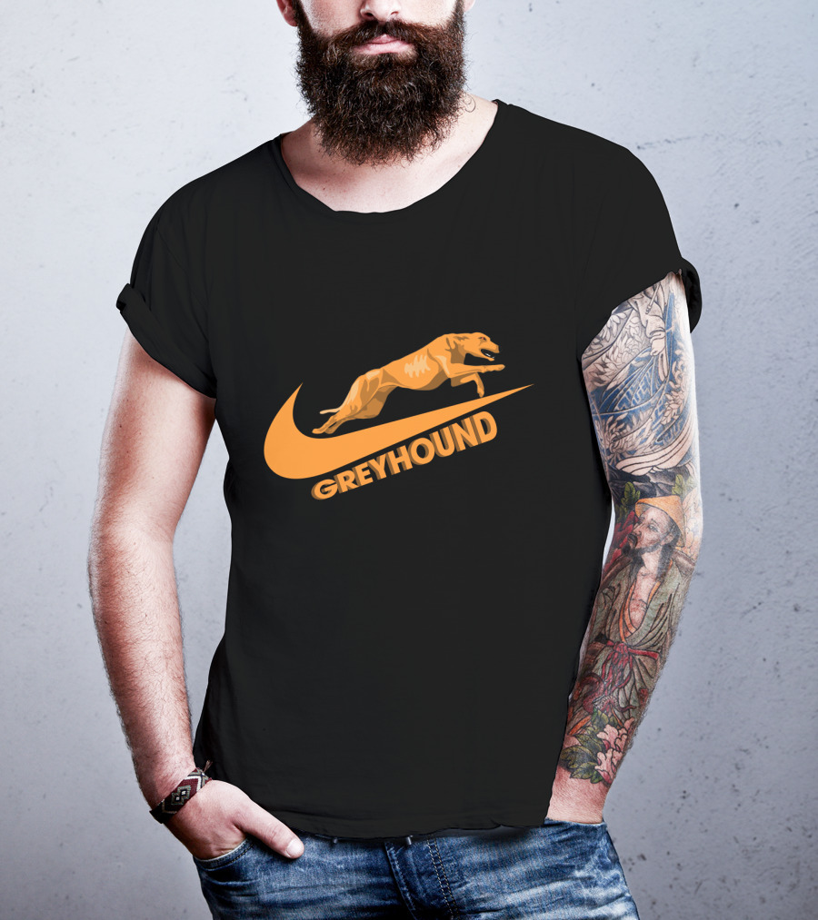 Greyhound Nike Jumping Dog T-Shirt