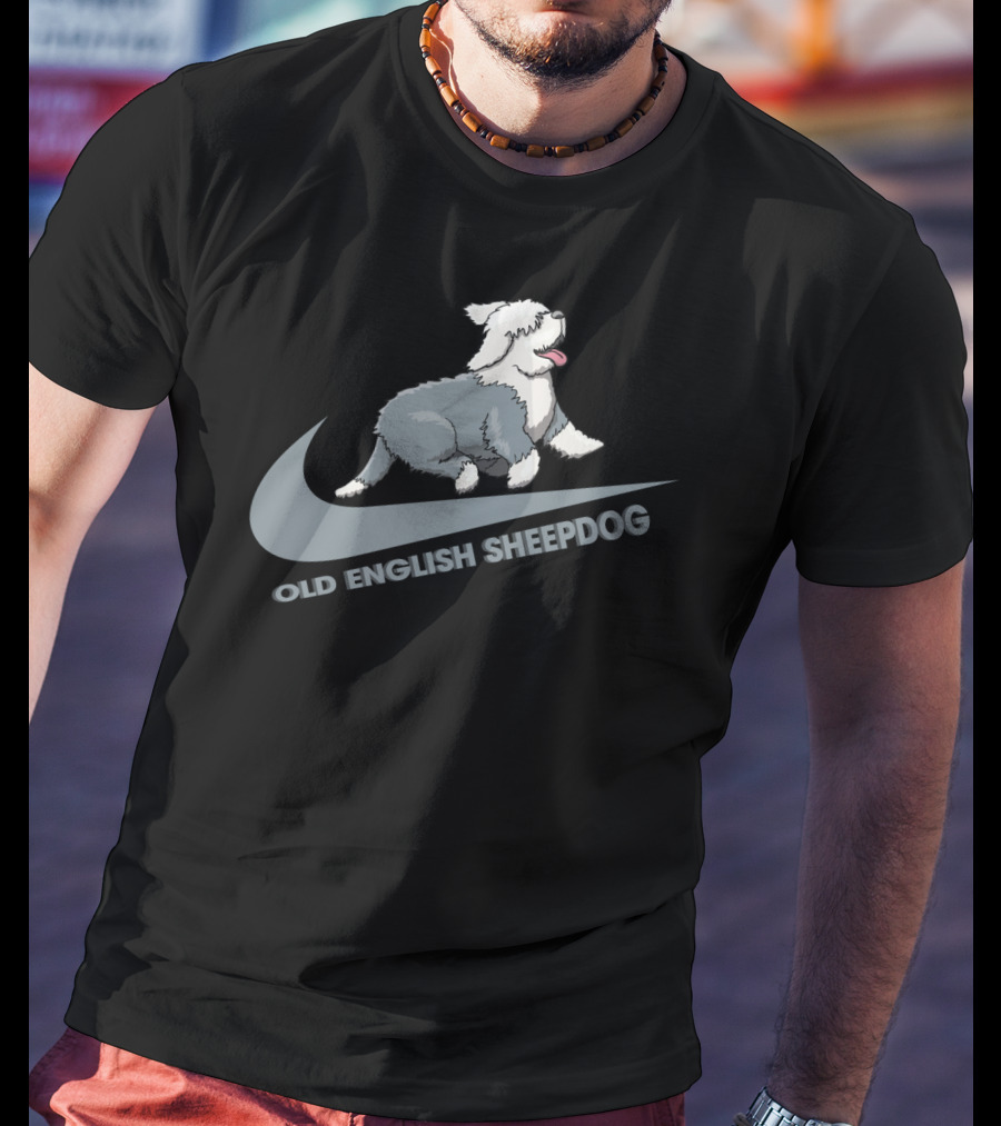 Old English Sheepdog Nike Swoosh T-Shirt
