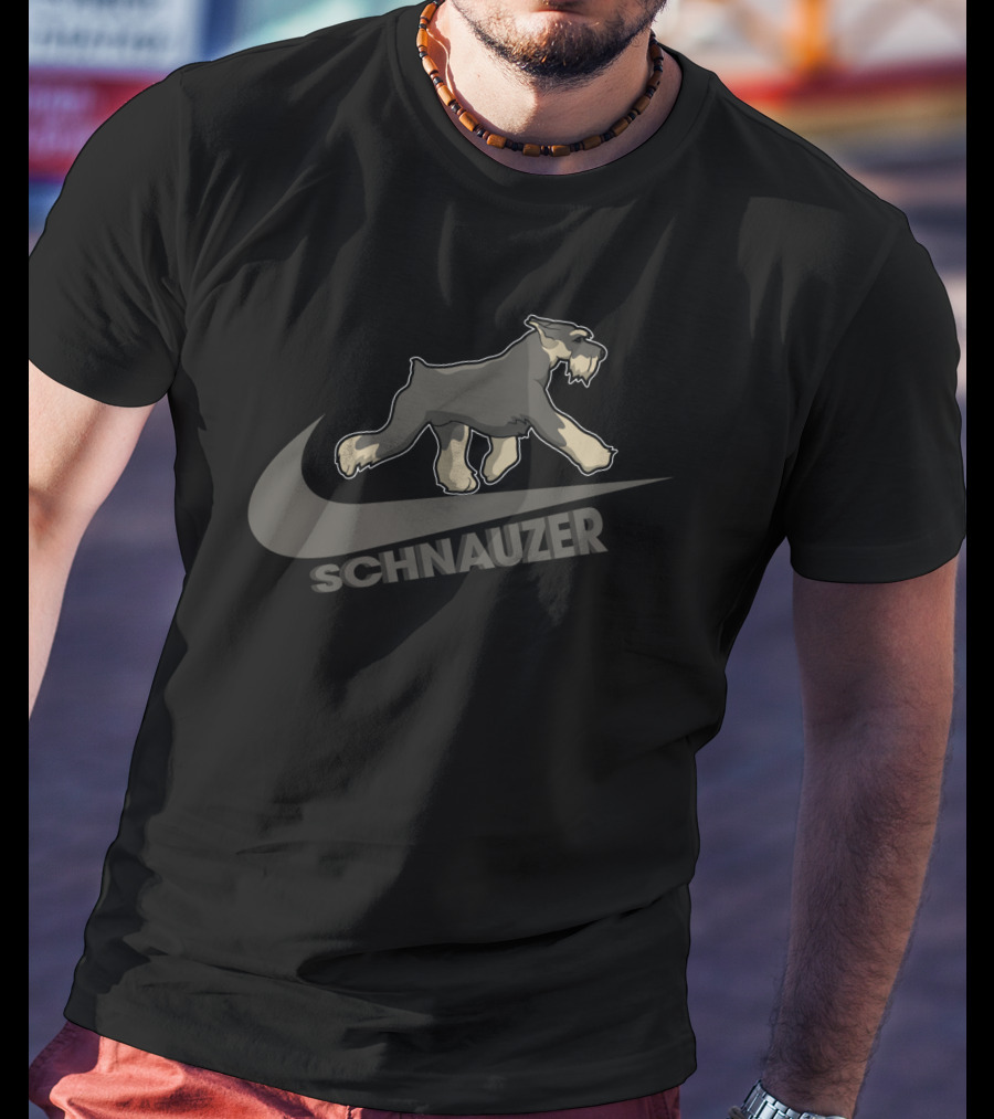 Schnauzer Nike Swoosh T-Shirt