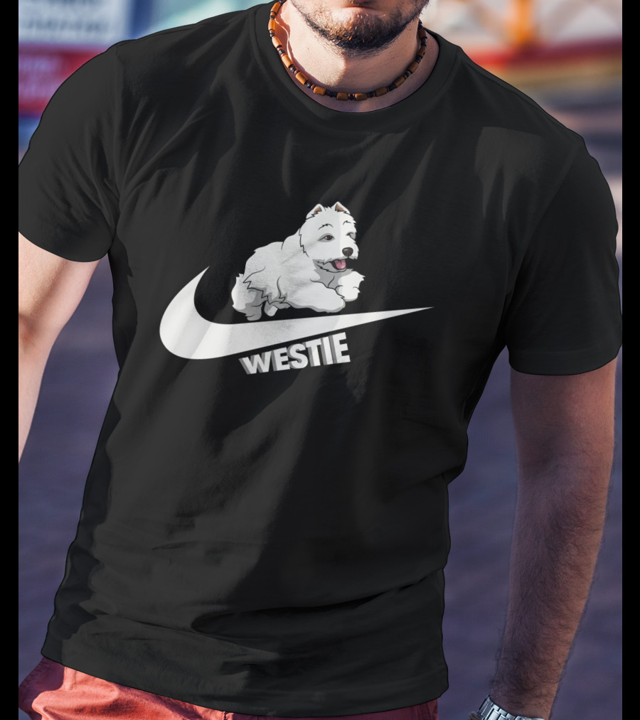 Westie Dog Nike Swoosh T-Shirt