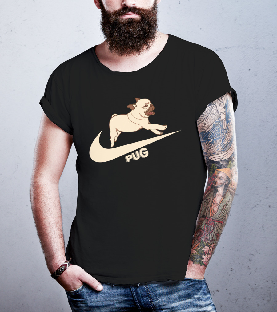 Pug Nike Logo Style T-Shirt
