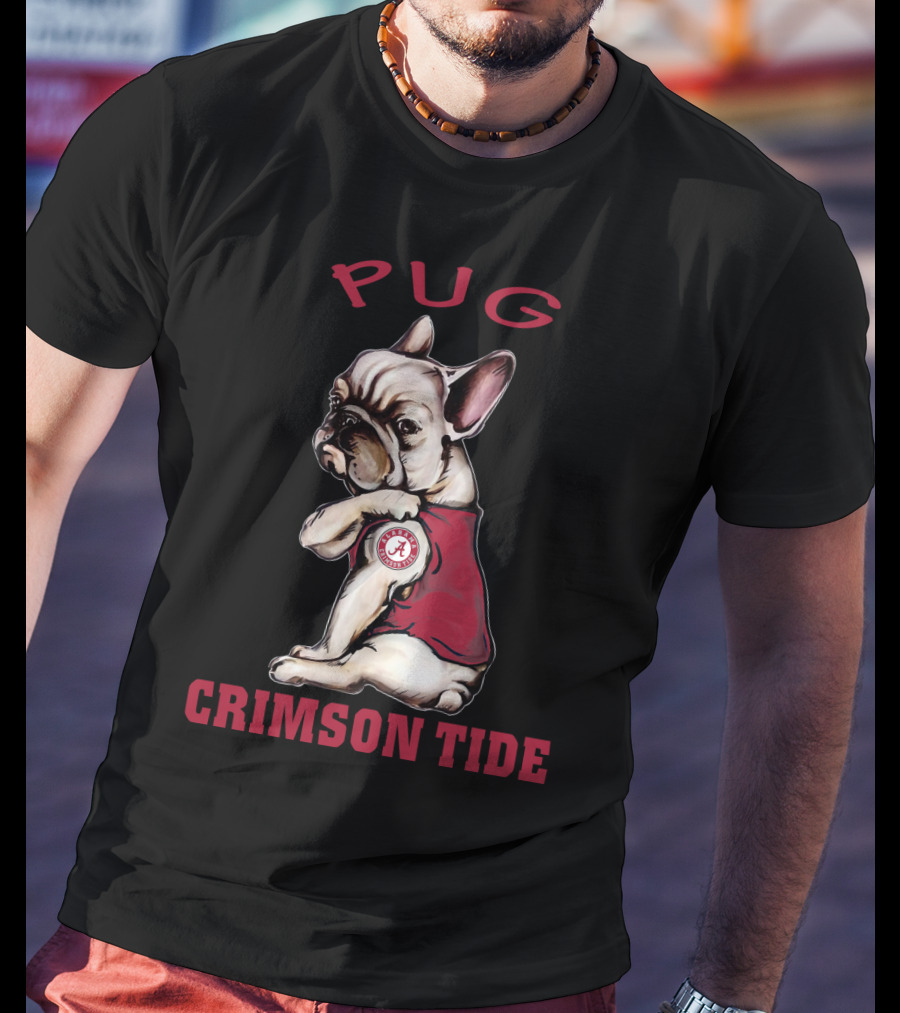 Pug Crimson Tide Alabama A T-Shirt