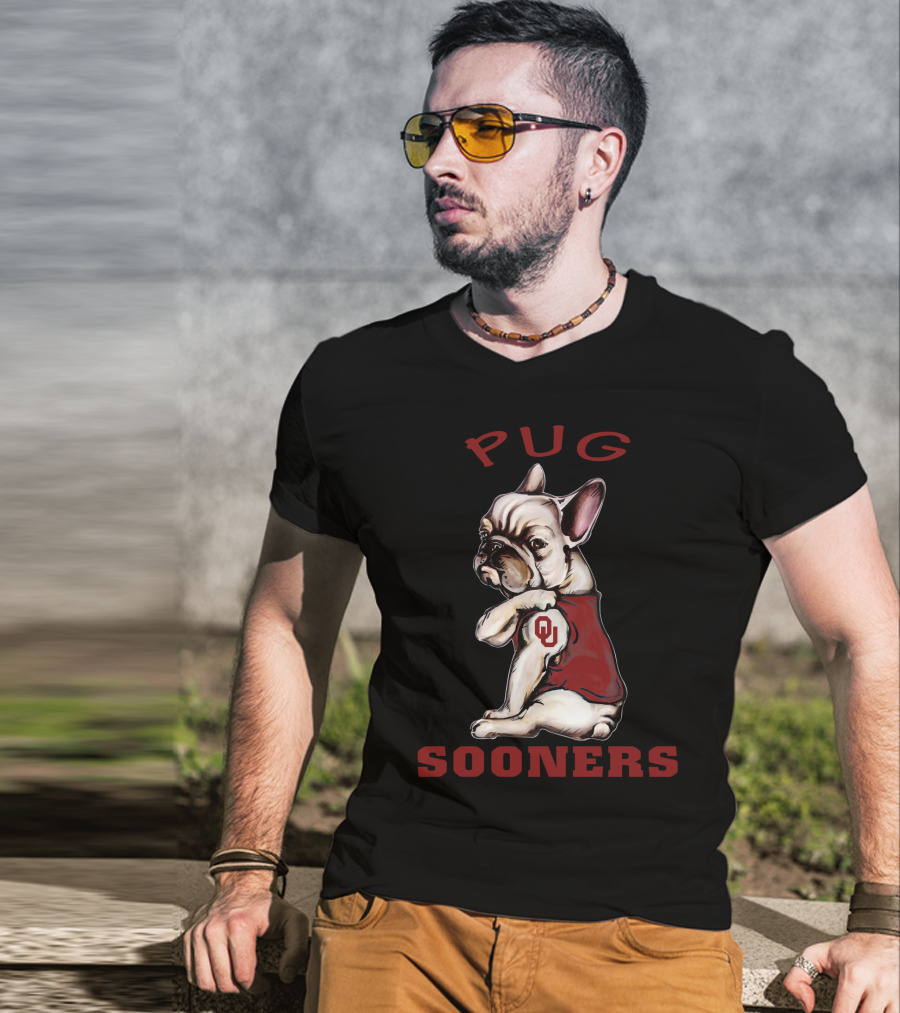 Pug Sooners Ou Ncaa Os T-Shirt