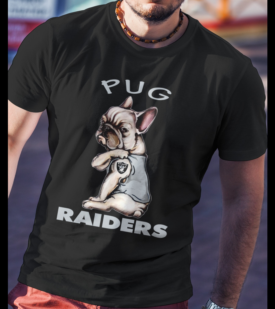 Pug Raiders Nflor Raiders T-Shirt
