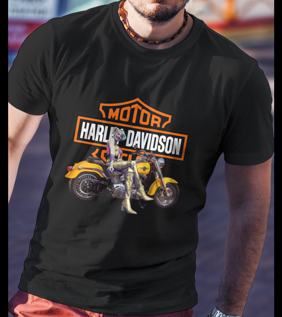 Harley Quinn Harley Davidson Motorcycle T-Shirt