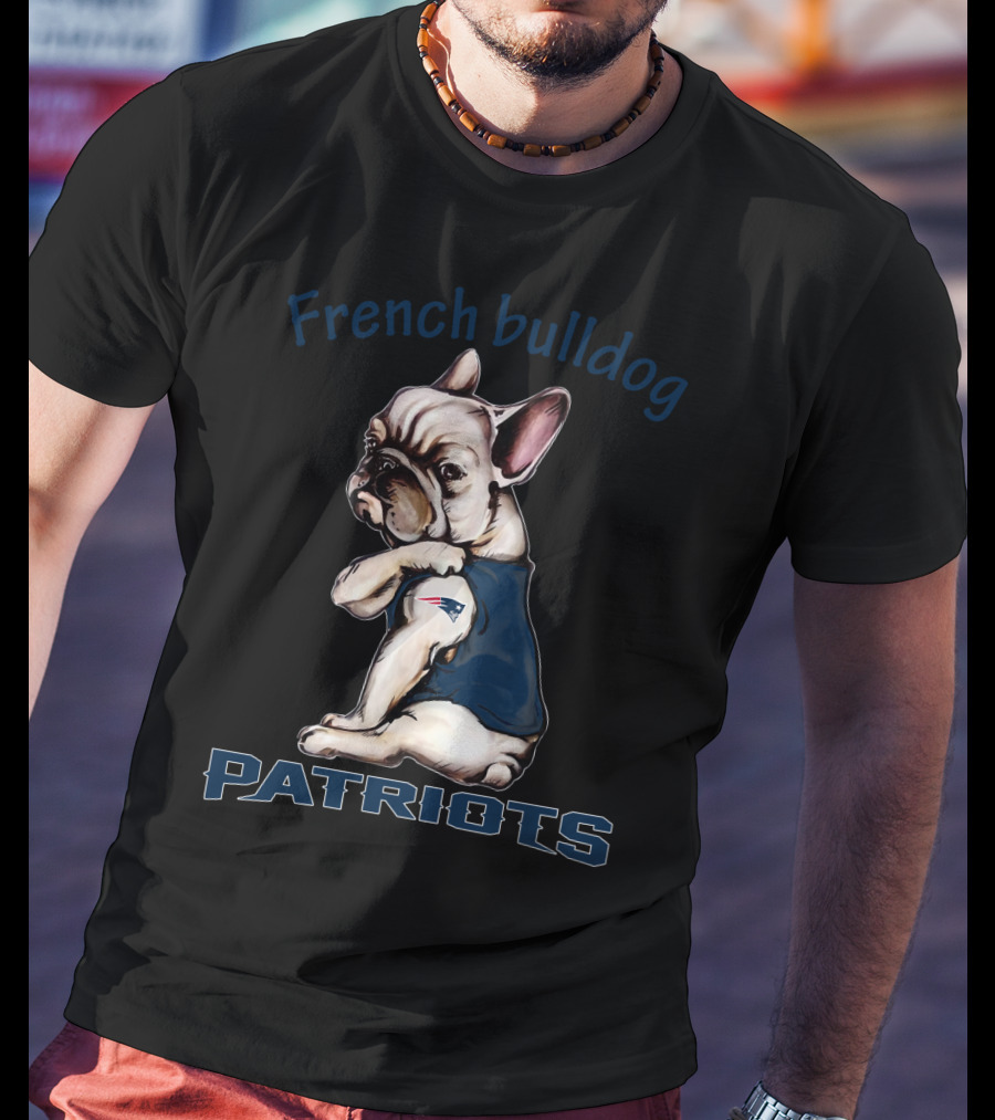 French Bulldog Patriots Nflnep Fd T-Shirt